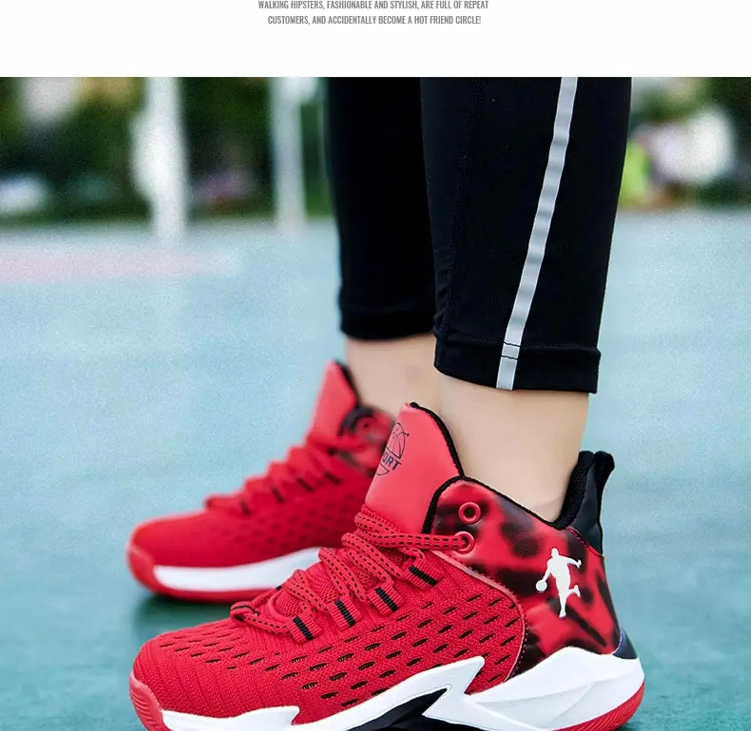 New Breathable Woven net Basketball Shoes