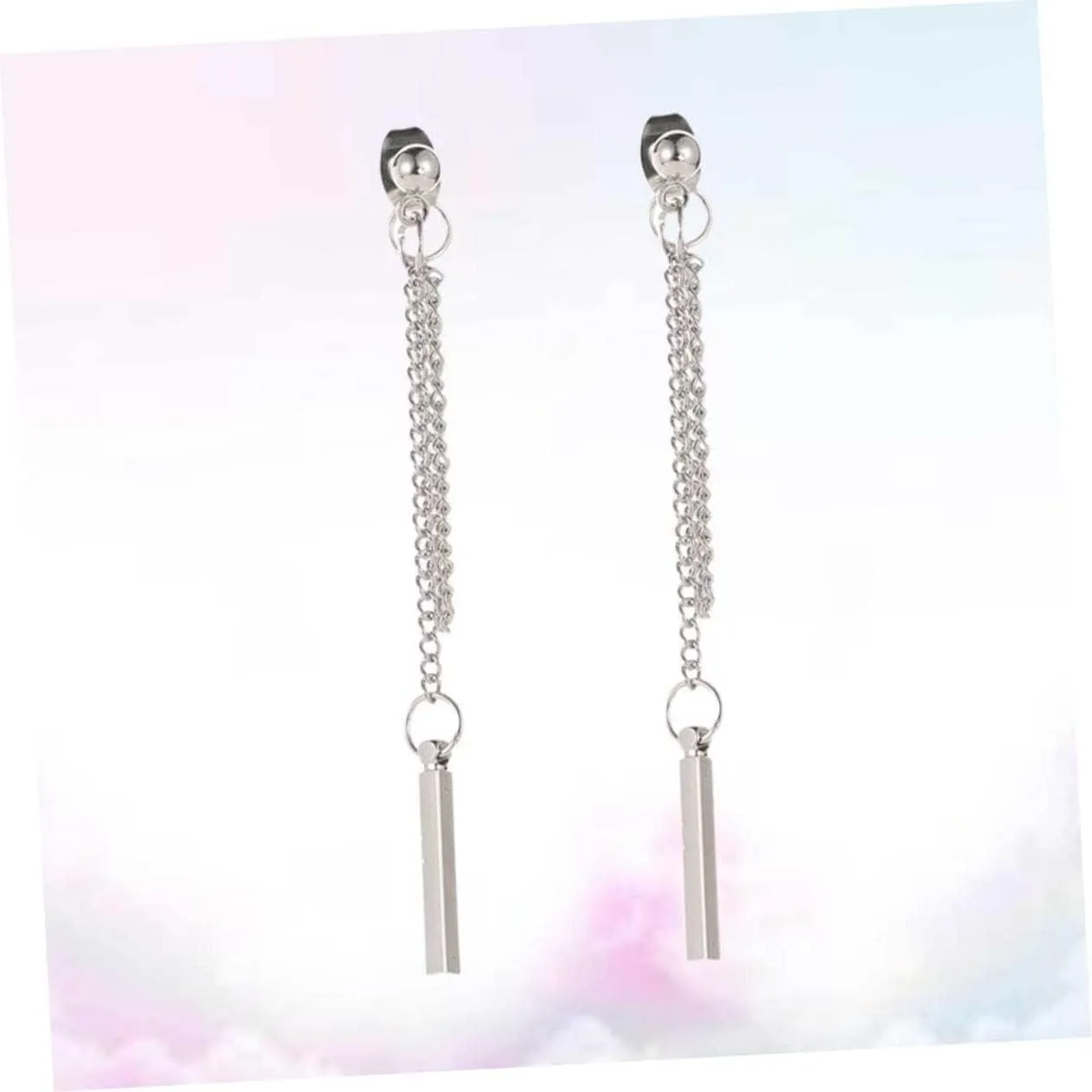 NOLITOY Long Tassel Earrings for Women Minimalist Ear Drops Elegant Dangle Jewelry for Parties Banquets and