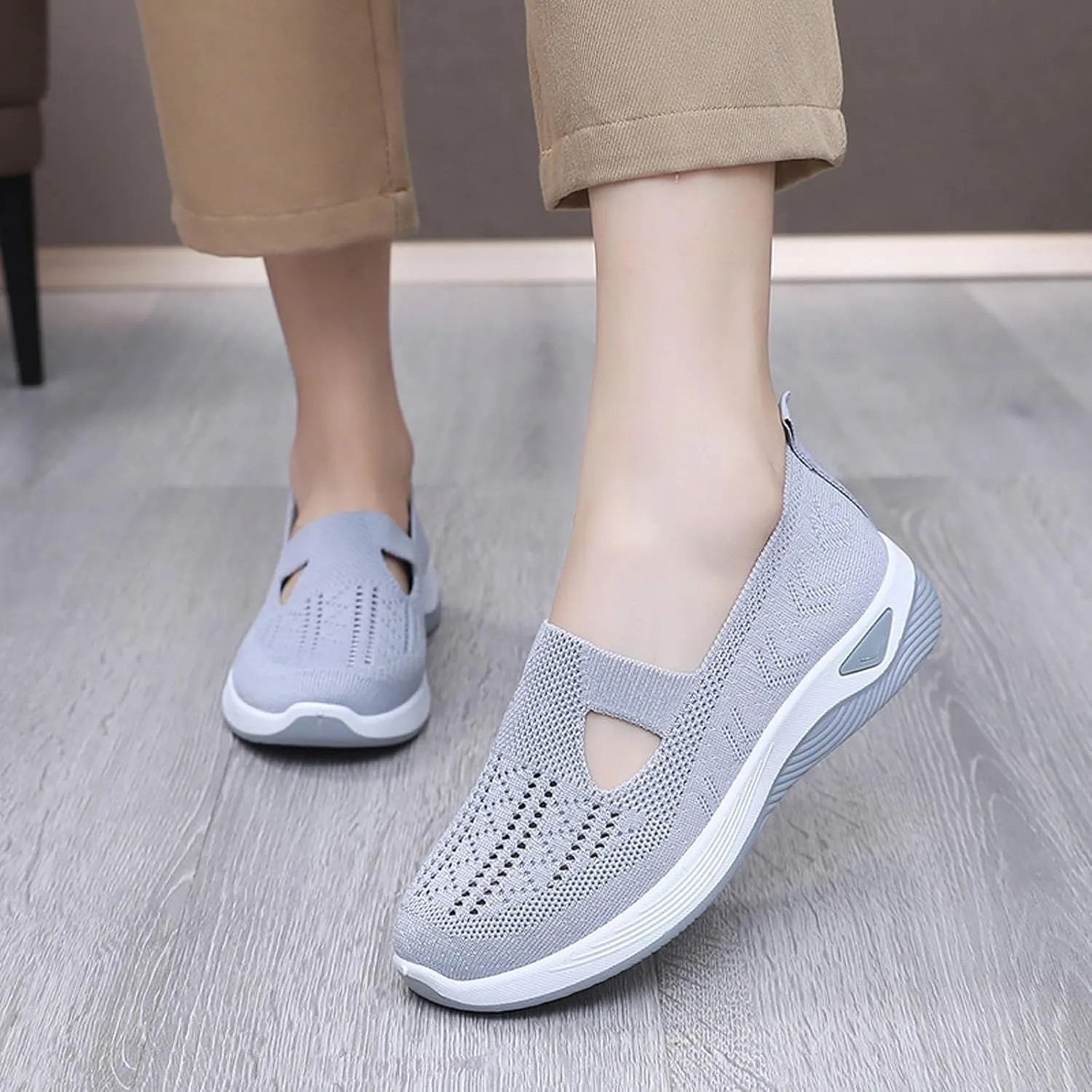 Orthopedic All-Day Comfort Sneakers, Selleren Orthopedic Shoe,Women's Casual Breathable Slip On Orthopaedic Walking Sneakers, Orthopedics Shoes for Women, Nurse Shoes Arch Support Sneakers