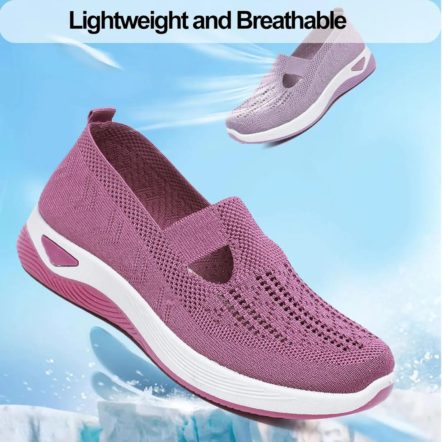 Orthopedic All-Day Comfort Sneakers, Selleren Orthopedic Shoe,Women's Casual Breathable Slip On Orthopaedic Walking Sneakers, Orthopedics Shoes for Women, Nurse Shoes Arch Support Sneakers
