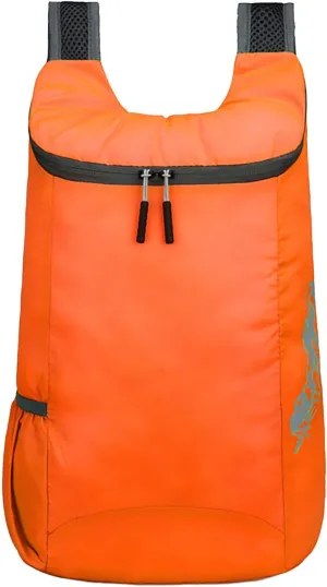 Outdoor Packable Backpack Lightweight Folding Rucking Backpacks Storage Travel Bag for Men Women Sports Daypacks(Orange)