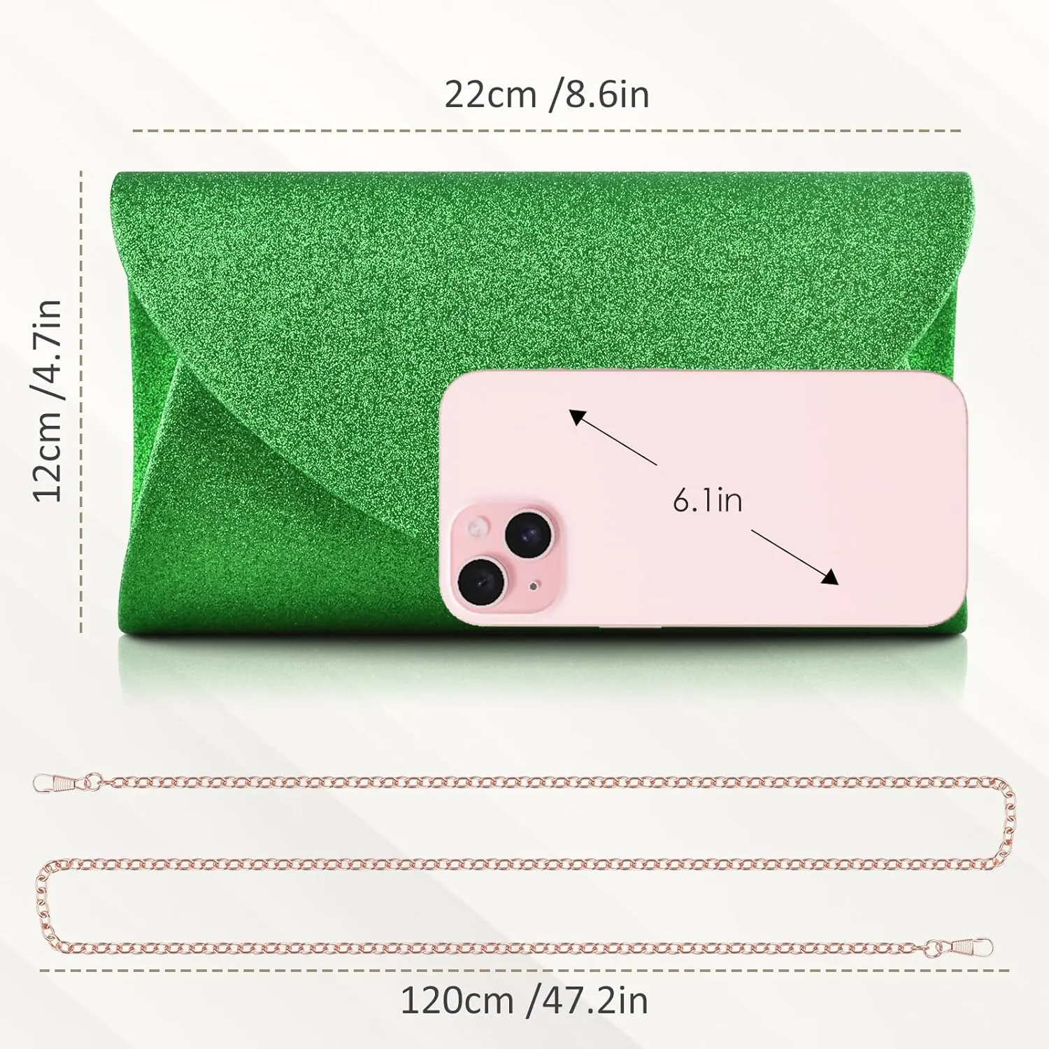 PACETAP Clutch Purses for Women, Handbags with Chain for Women Formal, Evening Bag for Wedding Party Cocktail Prom Dinner