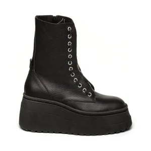Pearl Bootie BLACK LEATHER