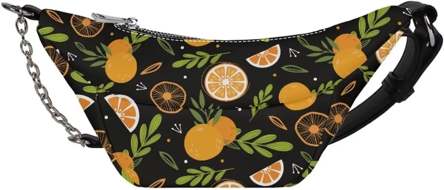Pineapple Waist Pack Bag Portable PU Ladies Handbags Cross Body Running Travel Belt Cell Phone Purses Travel Pouch for Dating, Working, Traveling, Camping,Sports