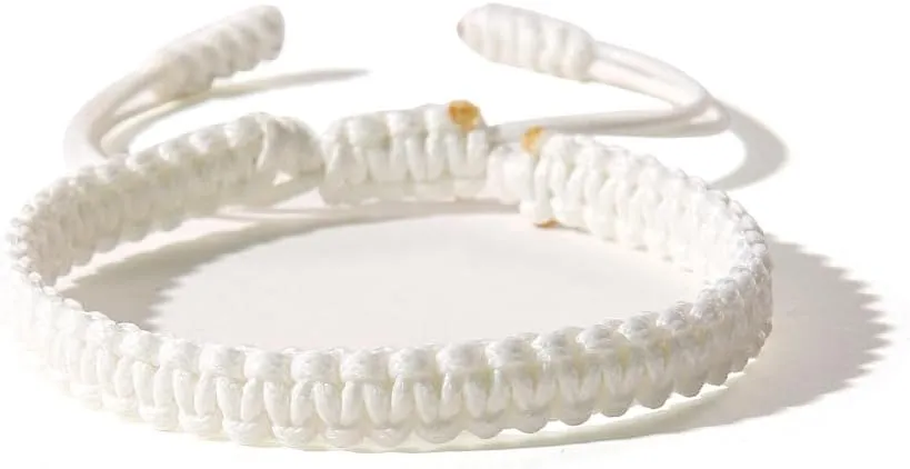 Pingyongchang Boho Surfer Bracelets Handmade Knitted String Rope Braided Adjustable Anklets Summer Friendship Yoga Kabbalah Protection Waterproof Beach Jewelry for Couple Women Men