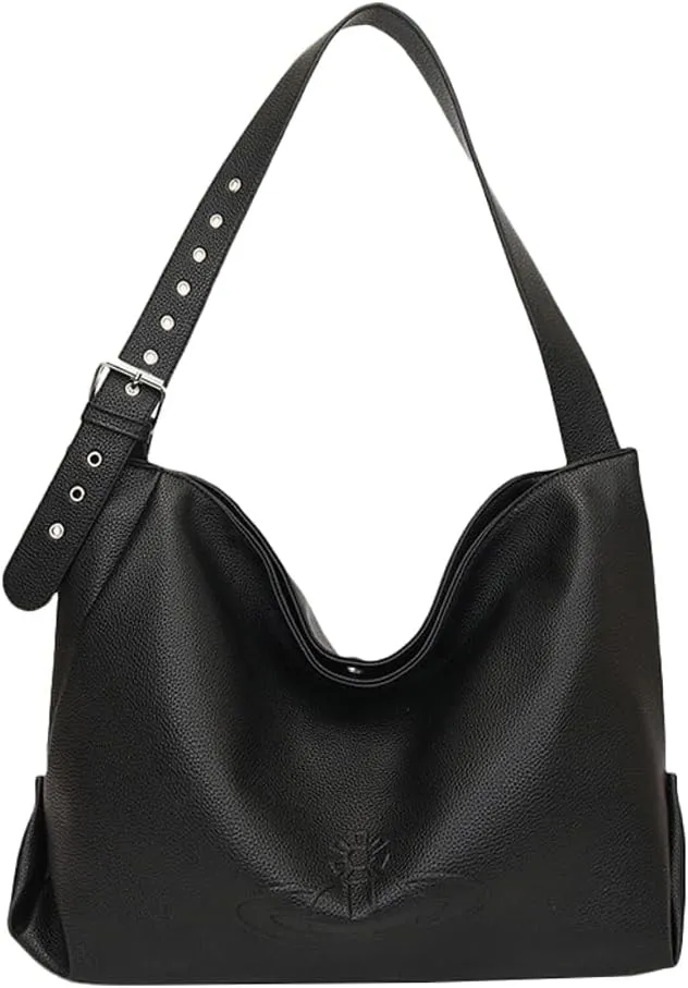 PU Leather Soft Shoulder Bags for Women Slouchy Hobo Purse Crossbody Bag Retro Large Tote Handbags Satchel 2025