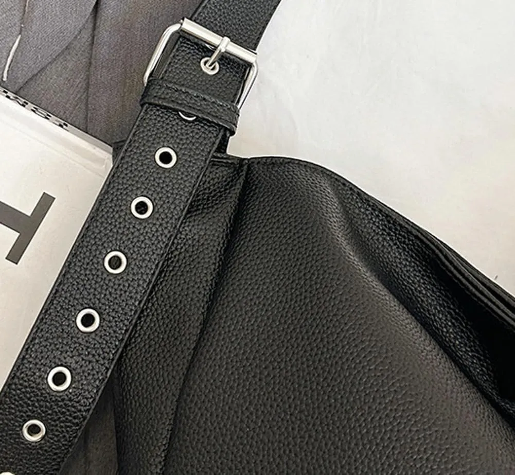 PU Leather Soft Shoulder Bags for Women Slouchy Hobo Purse Crossbody Bag Retro Large Tote Handbags Satchel 2025
