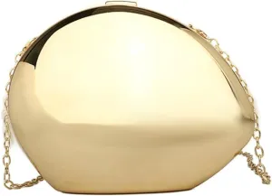 Rungion Womens Acrylic Evening Clutch Irregular Shell Purse Chain Handbag Crossbody Shoulder Bag for Wedding Party 2025