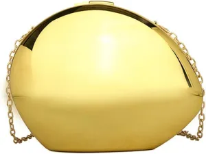 Rungion Womens Acrylic Evening Clutch Irregular Shell Purse Chain Handbag Crossbody Shoulder Bag for Wedding Party 2025