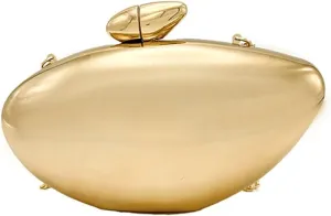 Rungion Womens Acrylic Evening Clutch Irregular Shell Purse Chain Handbag Crossbody Shoulder Bag for Wedding Party Prom