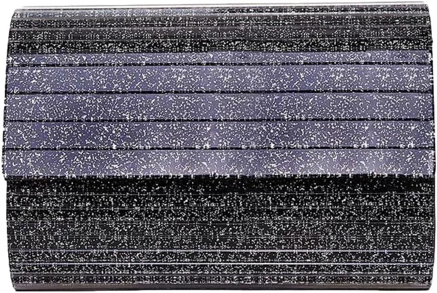 Rungion Womens Acrylic Evening Clutch Small Glossy Purse Chain Handbag Crossbody Shoulder Bag for Wedding Party 2025