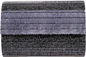 Rungion Womens Acrylic Evening Clutch Small Glossy Purse Chain Handbag Crossbody Shoulder Bag for Wedding Party 2025