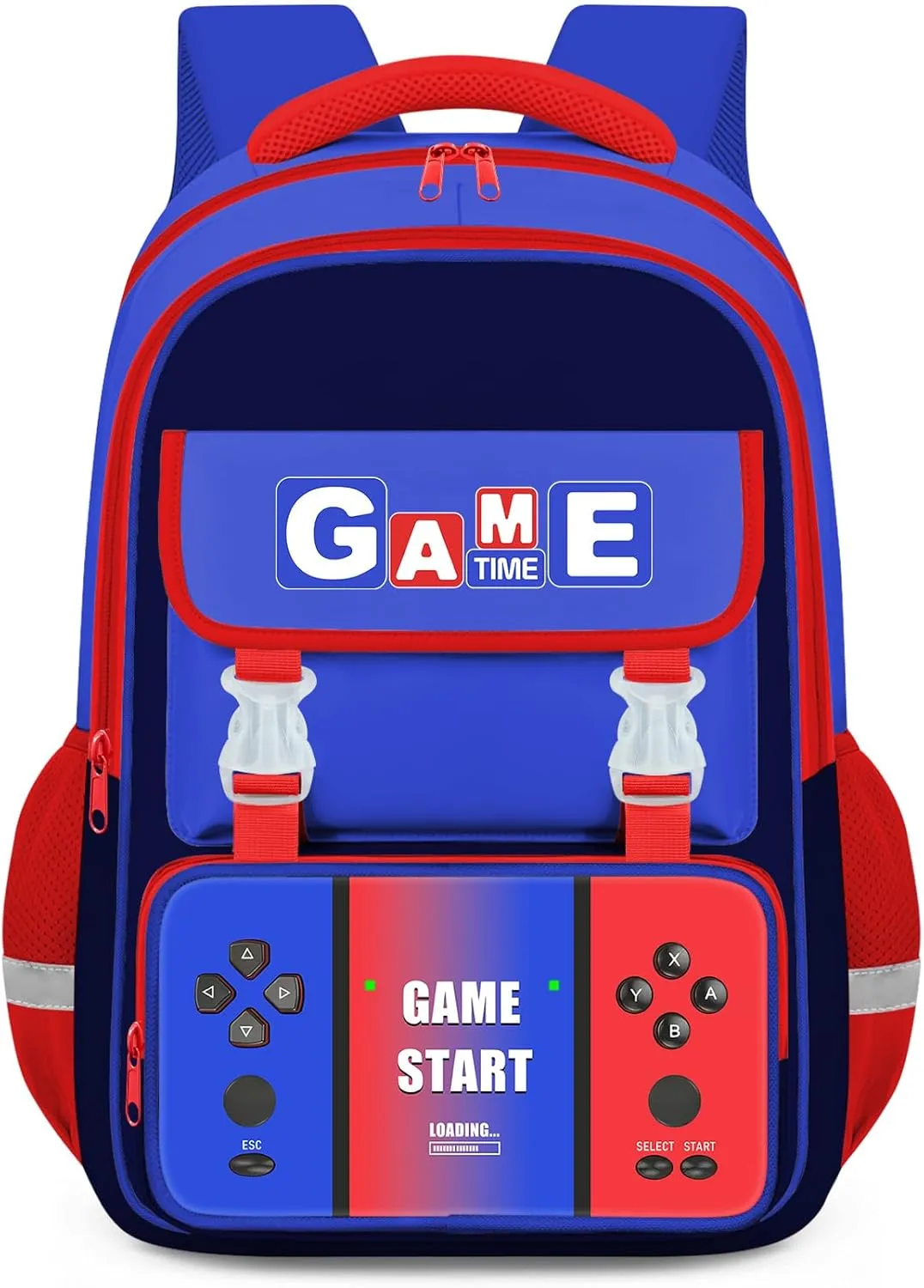 School Backpacks for Boys - Gamer Boys Backpack for Kids Teens, Multifunctional Bookbag for Elementary Middle School Students, 17 Video Game Travel Bag Ages 6-18