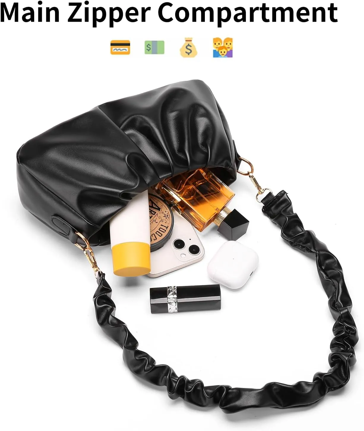 SENDEFN Shoulder Bags for Women Soft Small Clutch Ppurse Crossbody Purses for Women Trendy Hobo Tote Handbag for Ladies