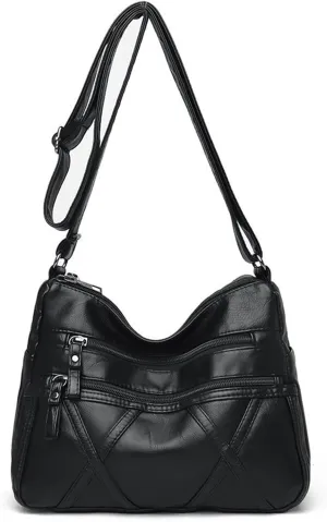 Shoulder Handbag Soft Luxury High-capacity Bags Designer Women's Black Crossbody Bag