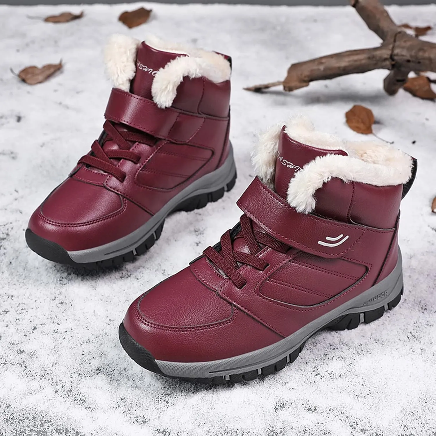 Snow Boot for Women Size 6 Womens Snow Boot 8.5 Wide Women's Snow Boots Ankle Womens Waterproof Insulated Boots Womens Low Hiking Boots Waterproof Lightweight