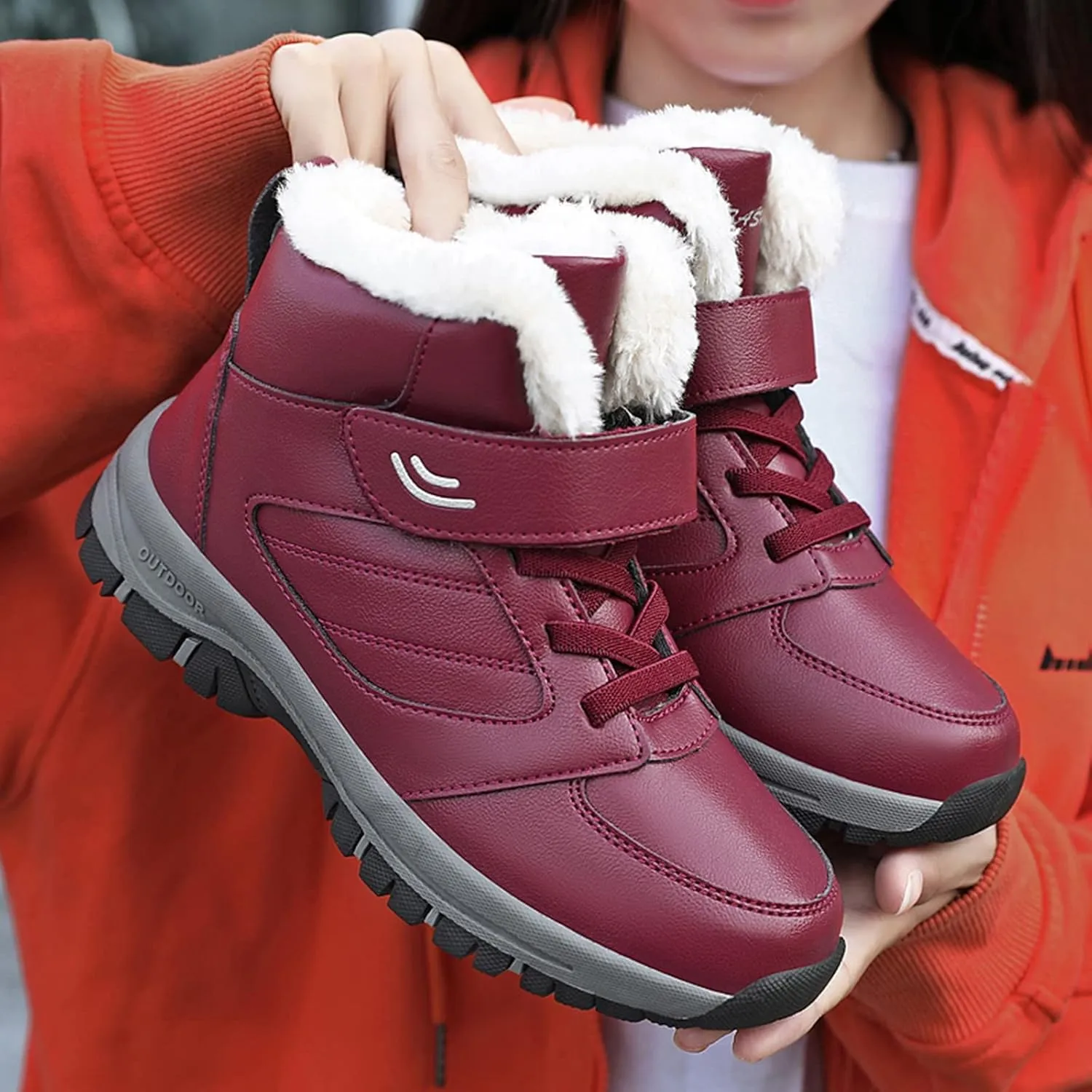 Snow Boot for Women Size 6 Womens Snow Boot 8.5 Wide Women's Snow Boots Ankle Womens Waterproof Insulated Boots Womens Low Hiking Boots Waterproof Lightweight