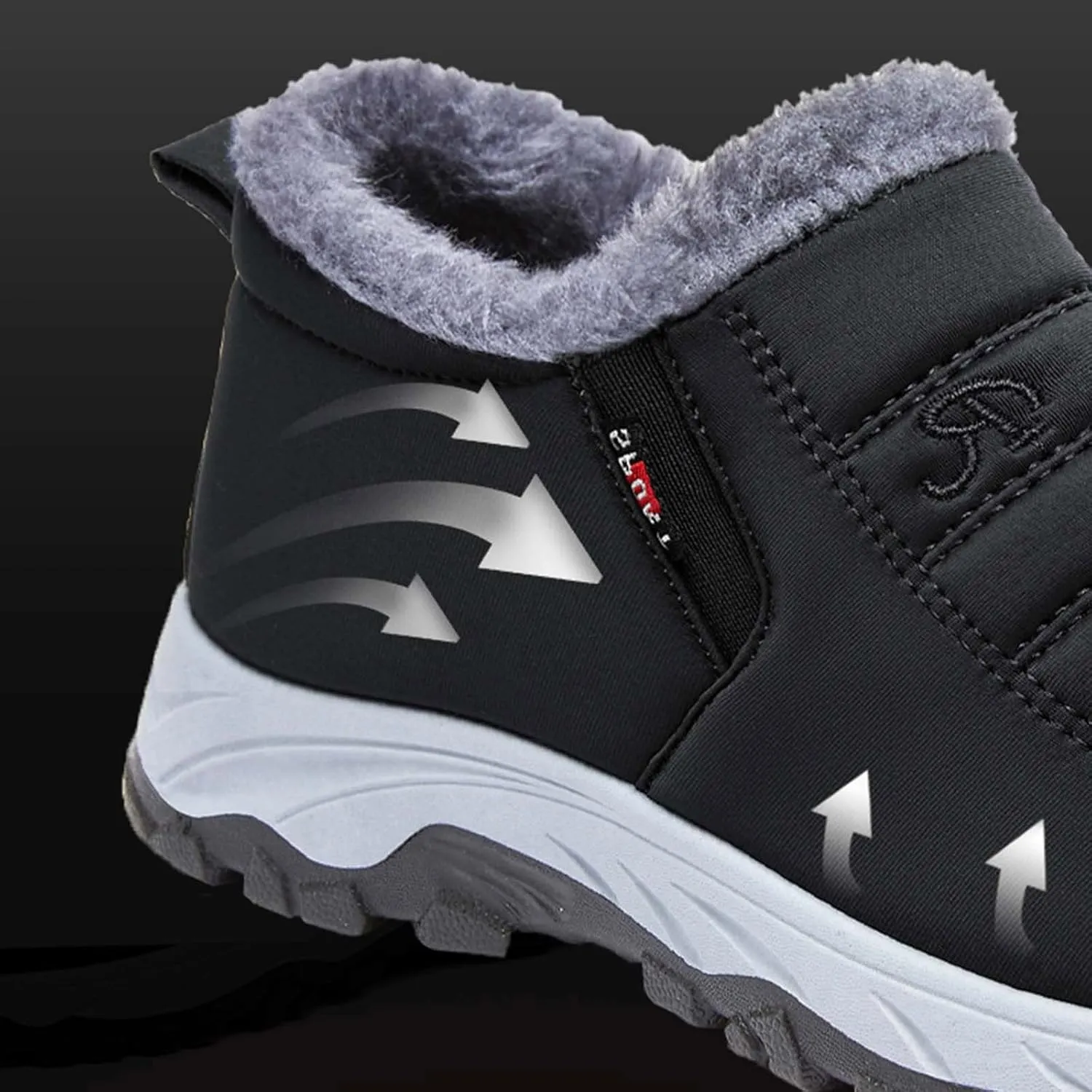 Snow Boots for Women Non Slip Women's Short Snow Boots Fur Boots for Women Winter Short Womens Lightweight Cold Weather Winter Boots, Waterproof Snow Shoes Snow Boots Wide Calf