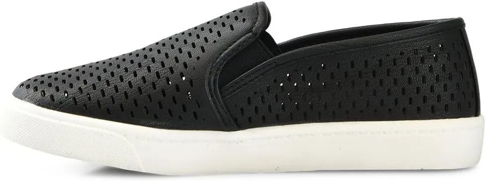 Soda Croft ~ Slip On Perforated Double Layer Foam Padded Cushion Sock Fashion Sneakers