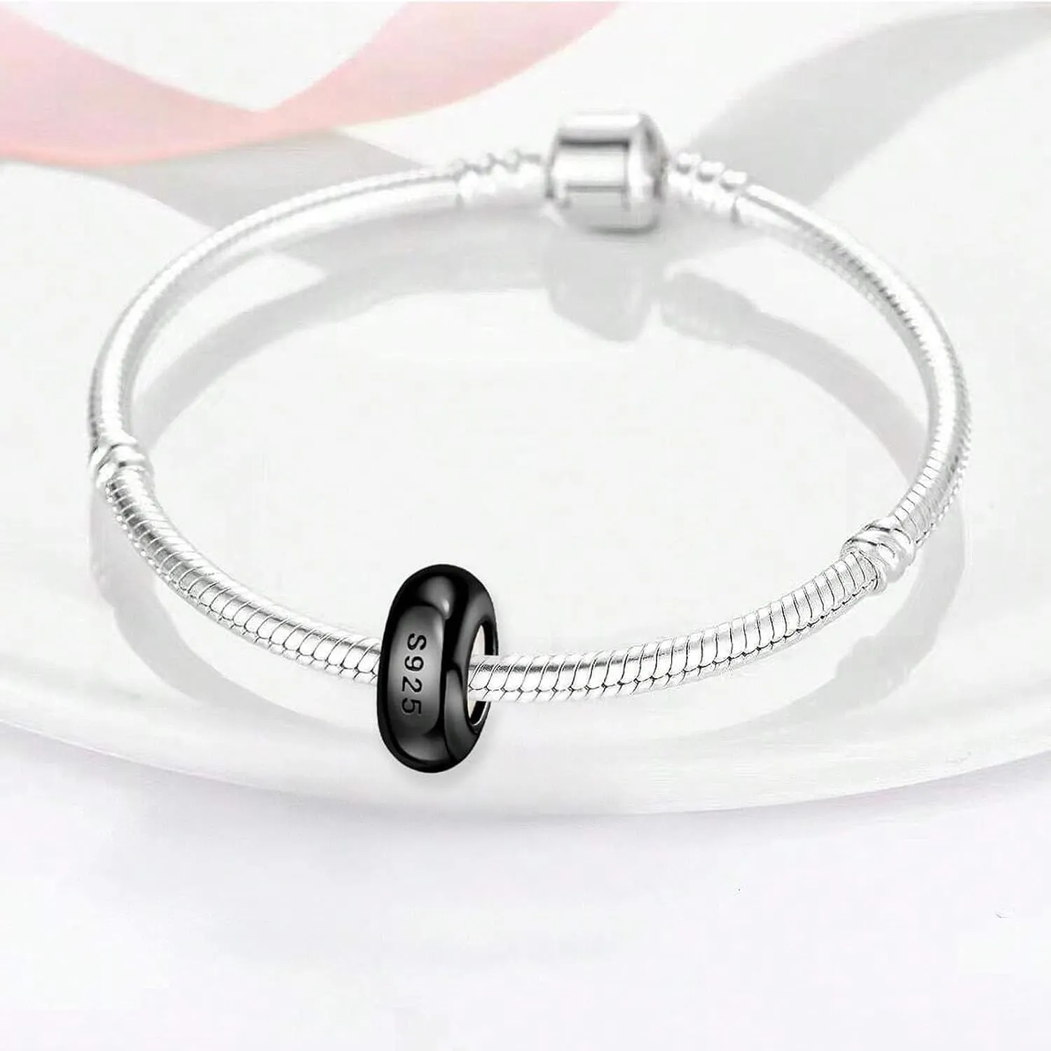 Stopper Beads for Bracelets 925 Sterling Silver