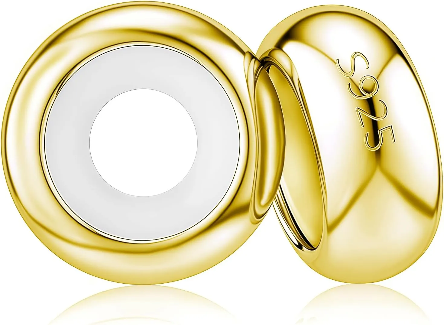 Stopper Beads for Bracelets 925 Sterling Silver