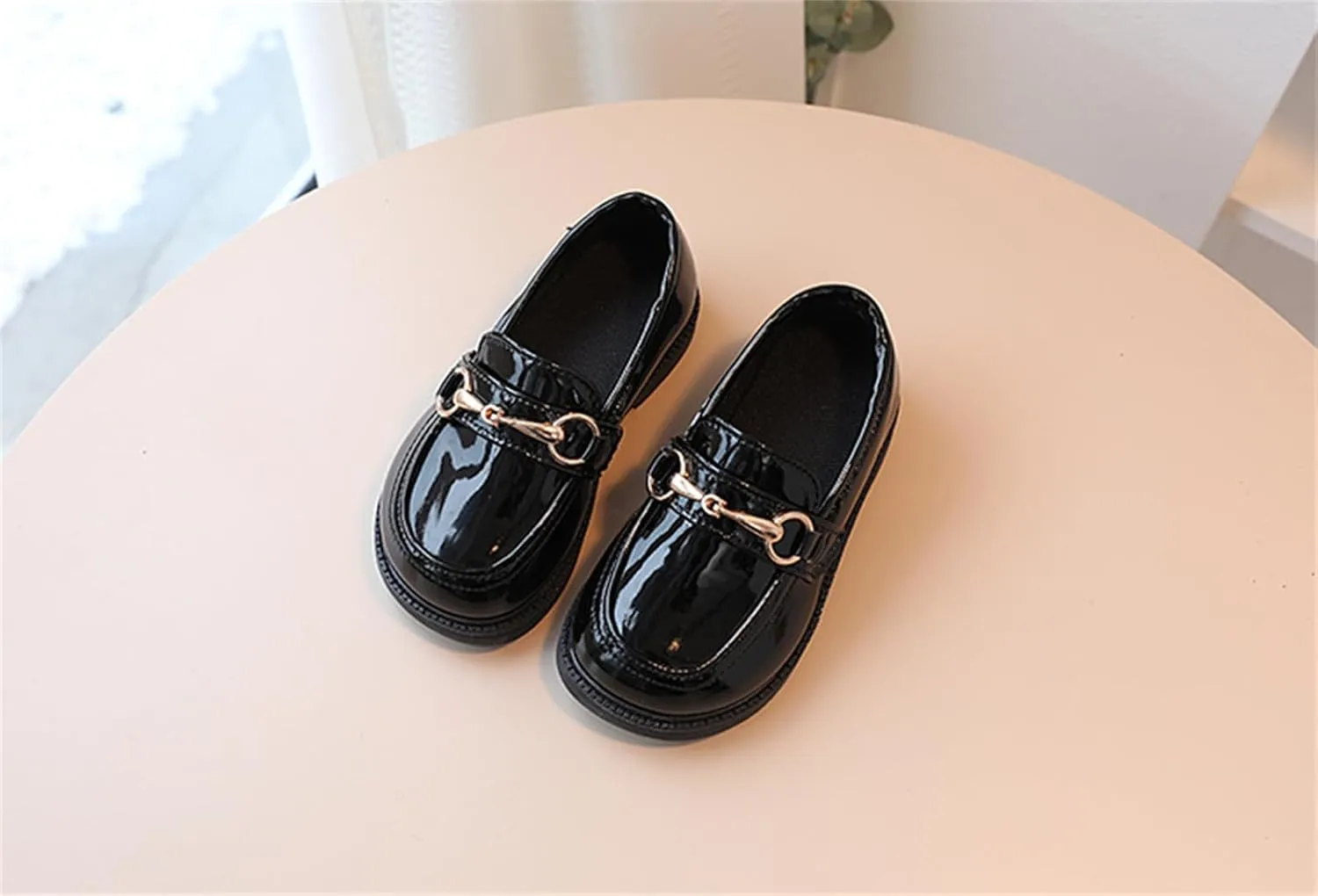 Toddler Boys Girls Dress Shoes Comfort Lace-Up Oxford School Uniform Shoes Loafer Flats