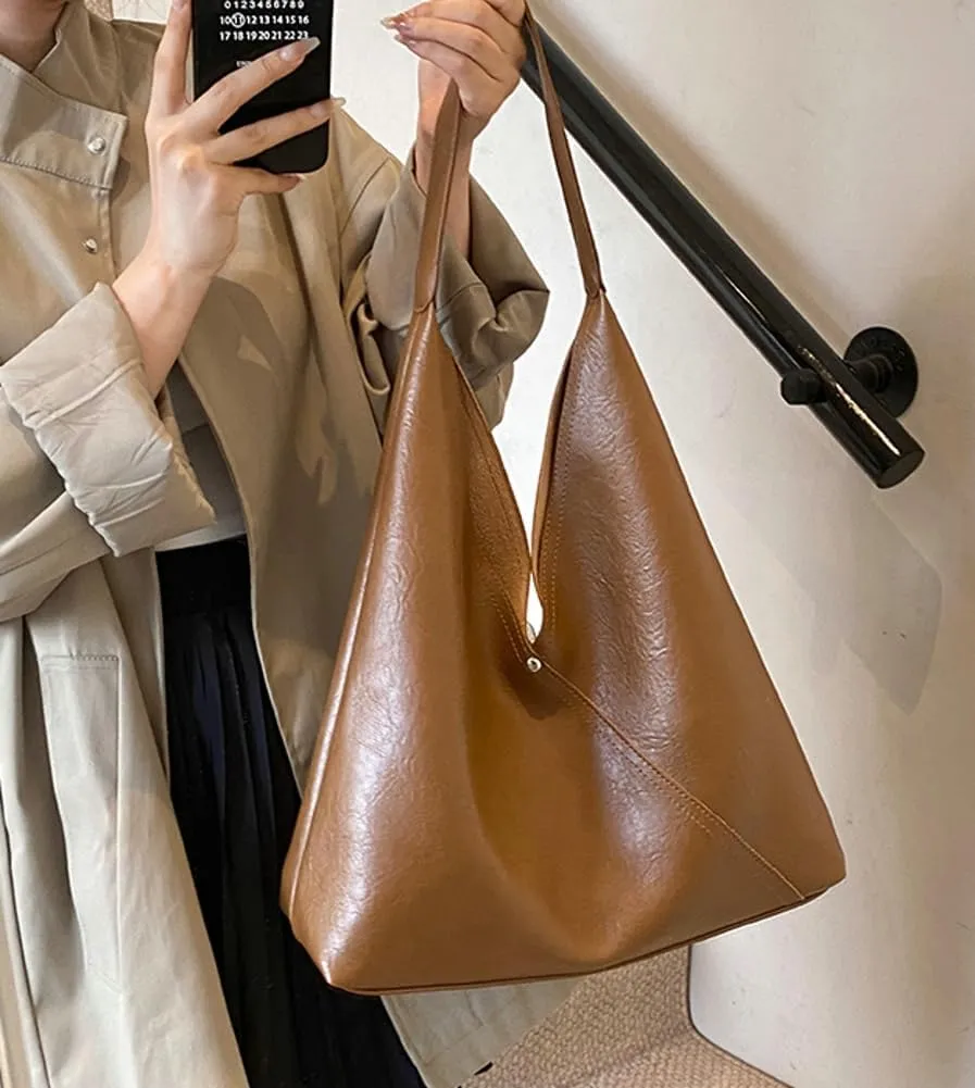 Tote Bag for Women Vegan Leather Top Handle Bag Shoulder Bags Satchel and Purse Bag Soft Handbag Dating Work Shopping
