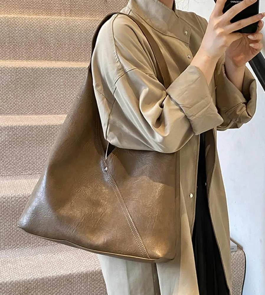 Tote Bag for Women Vegan Leather Top Handle Bag Shoulder Bags Satchel and Purse Bag Soft Handbag Dating Work Shopping