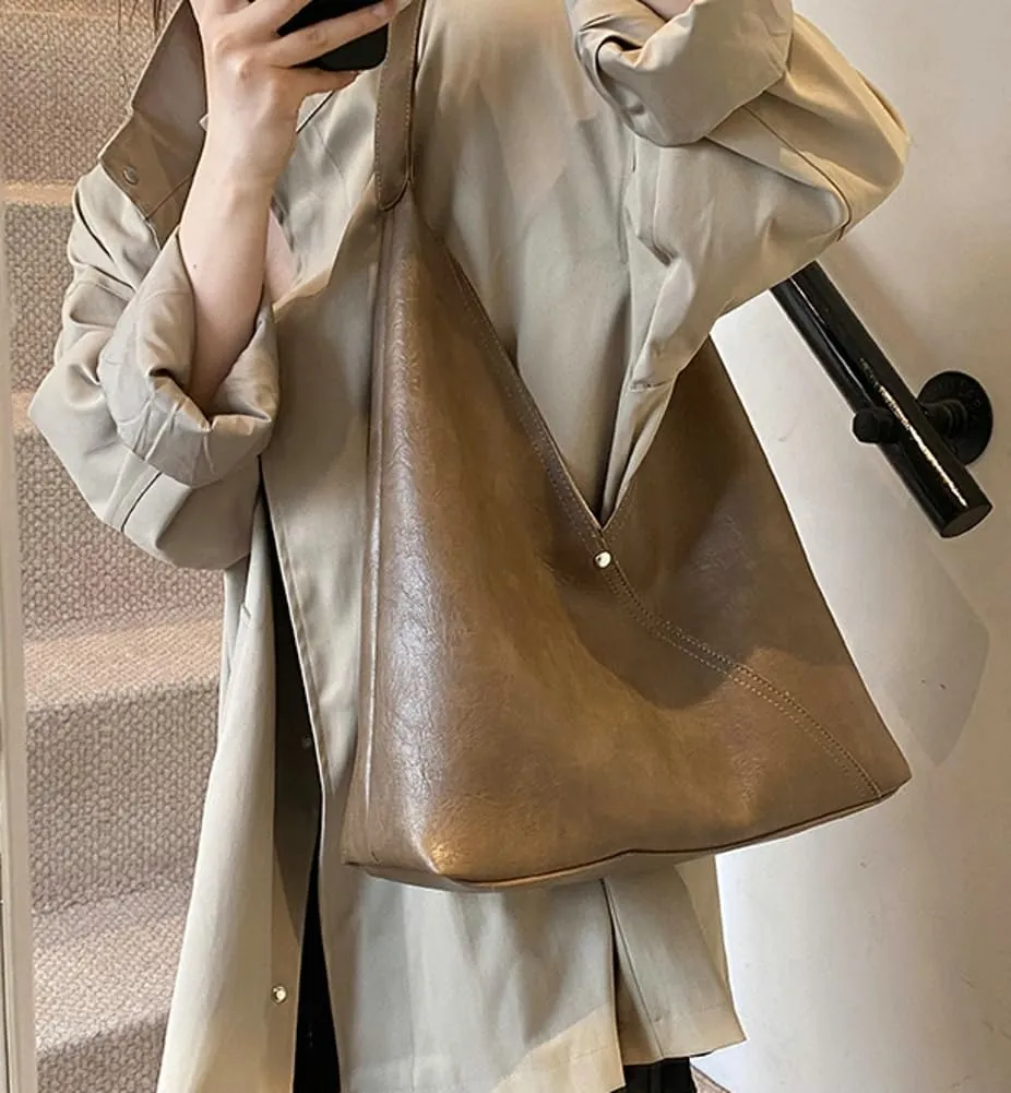 Tote Bag for Women Vegan Leather Top Handle Bag Shoulder Bags Satchel and Purse Bag Soft Handbag Dating Work Shopping