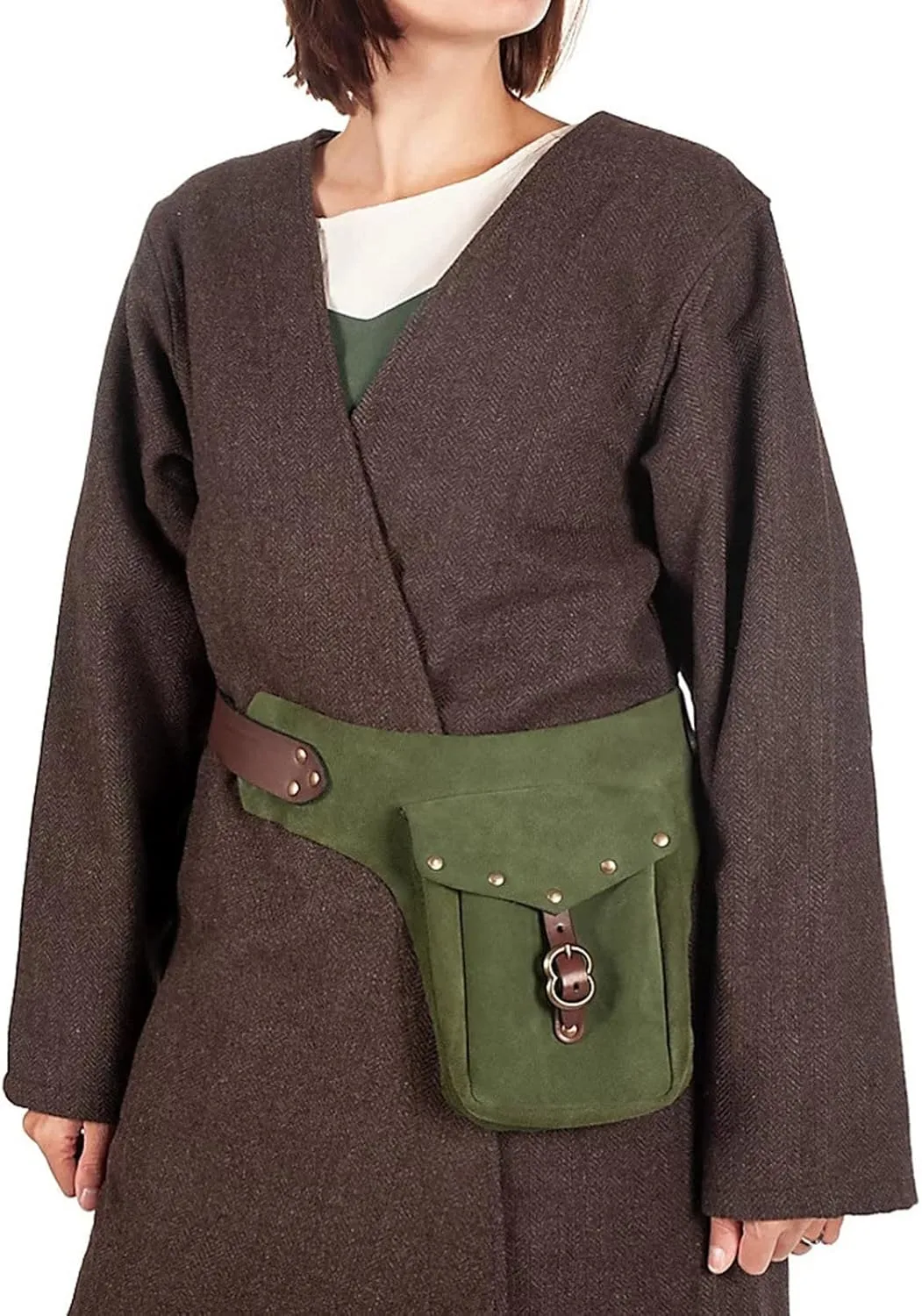 Tote Bag For Women Vintage Medieval Waist Pack Bag Leather Small Purse Leather Sporting Riding Hip Fanny Waist Cos Play X