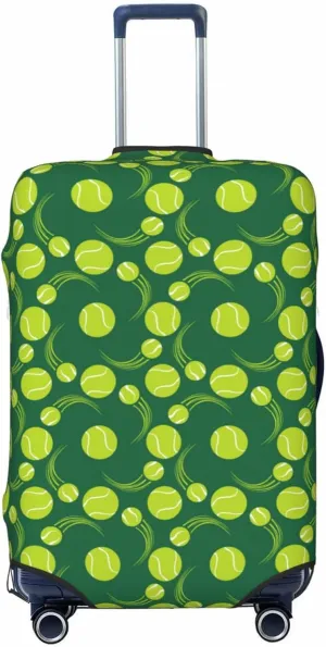 Travel Luggage Cover - Tennis Balls Washable Suitcase Covers Protector Fits 18-32 Inch Luggage