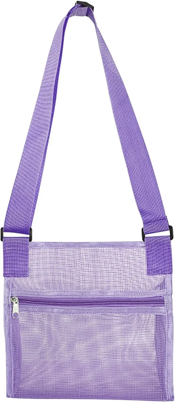 Travel Mesh Pouches with Handle Breathable Adjustable Pouch Zippered Mesh Travel Device Pouch Traveling Toiletry Bags for Home Room Offices Travel,Purple Clearence