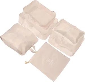 Travel Suitcase Organizers 7pcs Packing Cubes Laundry Bag Compression Bags Packing Pouches Luggage Packing Organizers