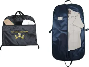 US NAVY CHIEF NAVY PRIDE Garment Bag CPO Embroidered Logo Promotion Pinning Gift Uniform Storage