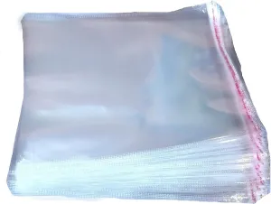 V4L Plastic Seal Self Adhesive Packing Clear Bag Transparent Pouches for Garments Clothes Saree Shirt Size 13x18 Pack of 50