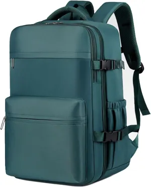 Vacuum Backpack With Pump,28L,with Vacuum Compression,Detachable Airbag,Water Resistant Travel Backpack for Women & Men (Peacock blue)
