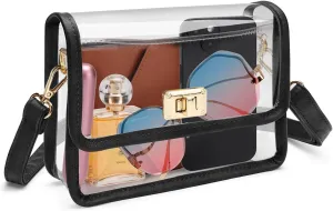 Vangue Clear Sling Bag Stadium Approved, Clear Crossbody Purse for Women with Adjustabel Strap for Sports Concert
