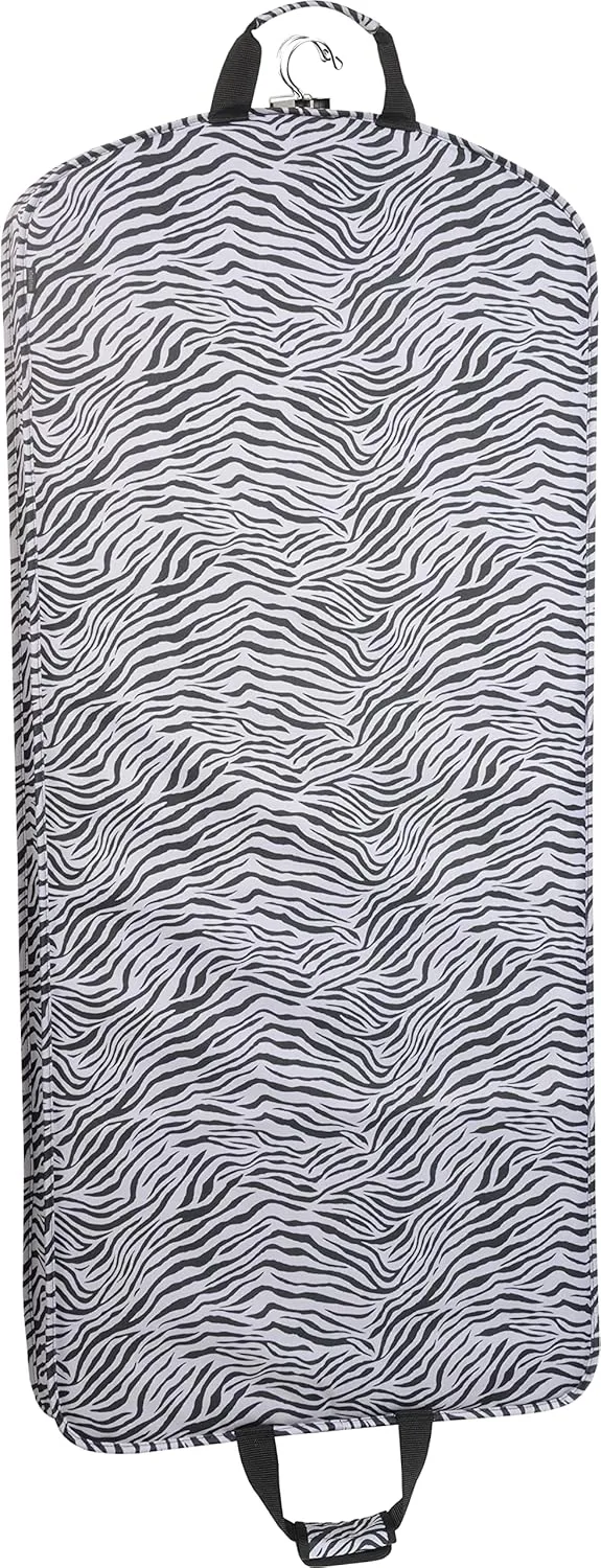 WallyBags Deluxe Fashion Travel Garment Bag, Zebra, 52-inch