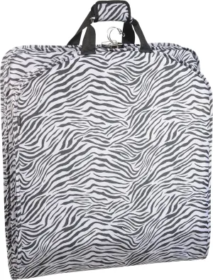 WallyBags Deluxe Fashion Travel Garment Bag, Zebra, 52-inch