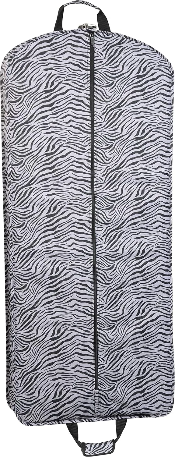 WallyBags Deluxe Fashion Travel Garment Bag, Zebra, 52-inch