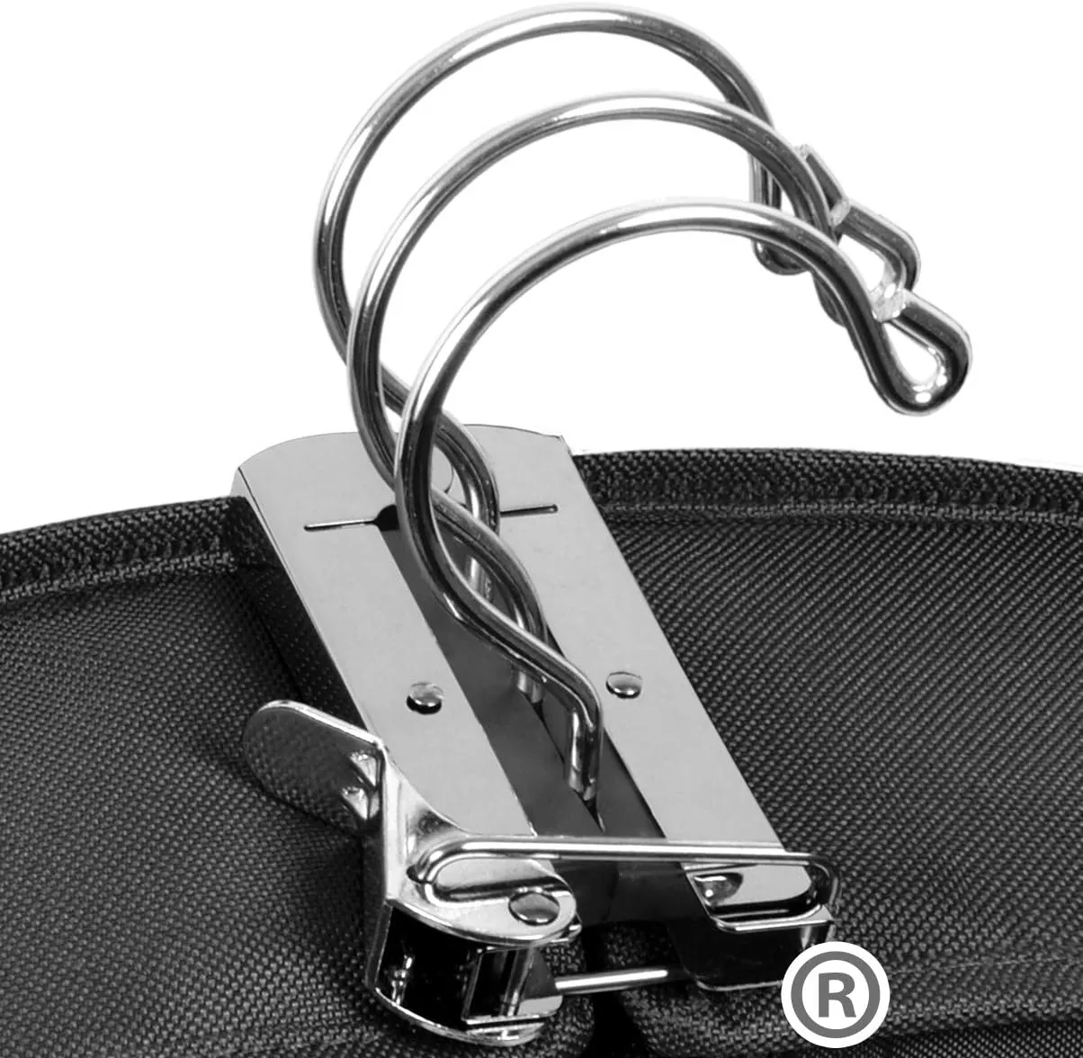 WallyBags Garment Bag 52-Inch Deluxe Travel Two Pockets, Black-M1