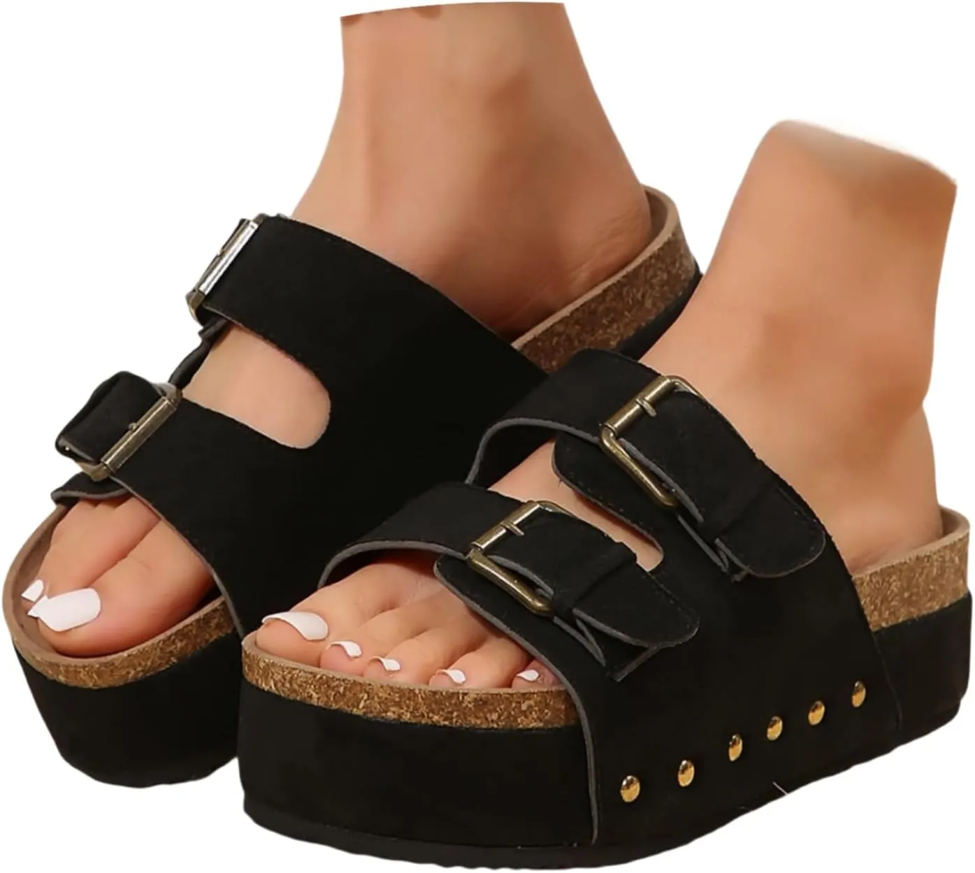 Wedge Sandals For Women 2025 Platform Comfort Orthopedic Wedge Sandals Open Toe Espadrilles Dressy High Heeled Wedges Women Summer Trendy Slip On Slippers Casual Arch Support Shoes Boho Beach Vacation