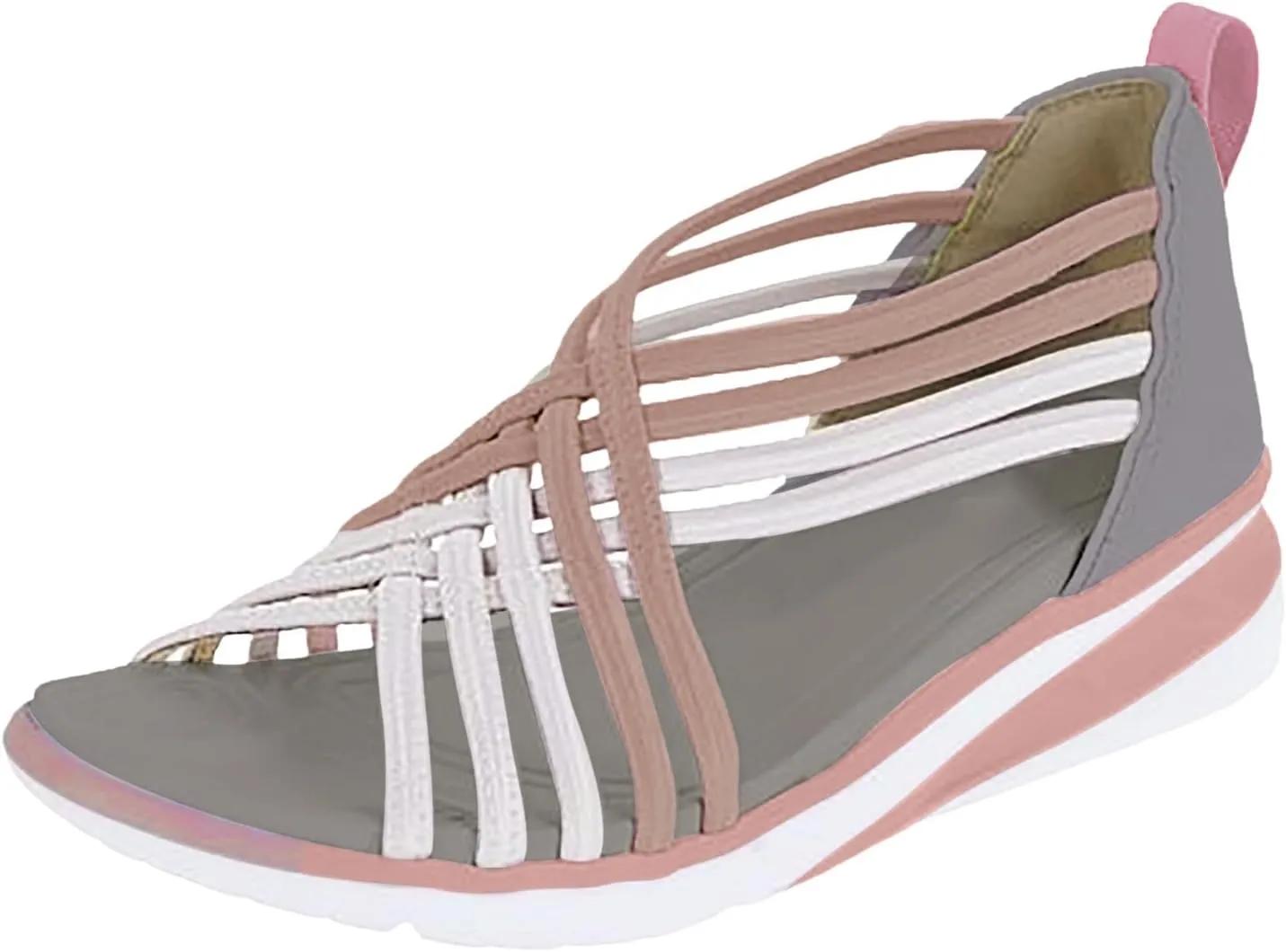 Wedge Sandals for Women Open Toe Casual Summer Roman High Heel Breathable Beach Sandals Orthopedic Sandals Shoes