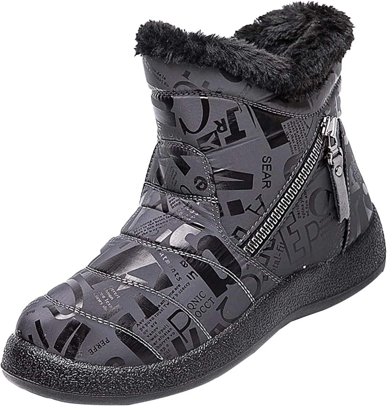 Winter Shoes for Women 2024 Comfy Dressy Winter Shoes for Women Low Heel Womens Wide Width Snow Boots Botas De Mujer Para El Frio Cute Womens Winter Dress Boots