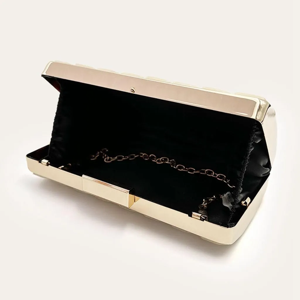 Women Acrylic Clutch Handbag Luxury Shoulder bags Evening Purse with Detachable Chain for Wedding Prom Party
