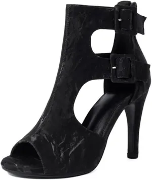 Women Ballroom Dance Boots Latin Salsa Wedding Peep Toe Performance Ankle Dancing Shoes,DS-3892
