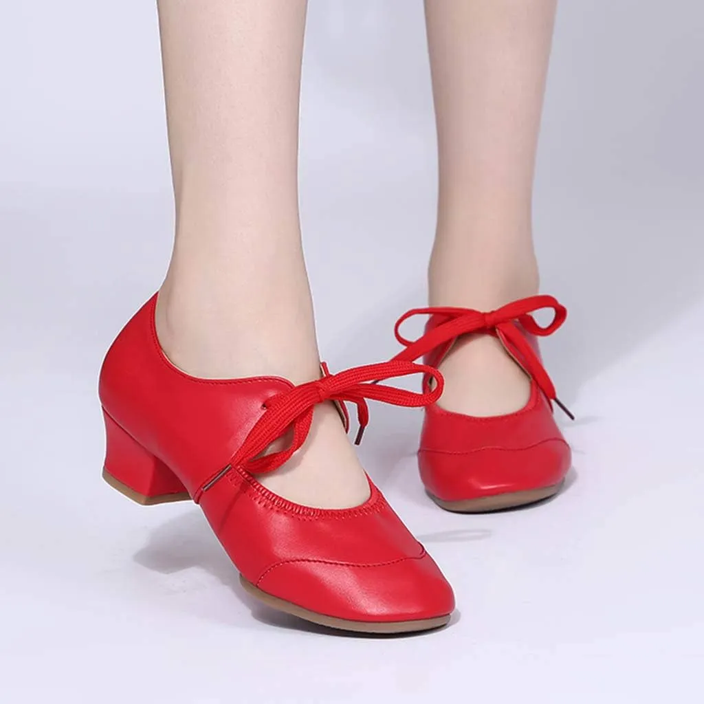 Women Dance Shoes Prom Ballroom Ballet Latin ??????achata Mid Heel Toe Performance Dance Dancing Shoes