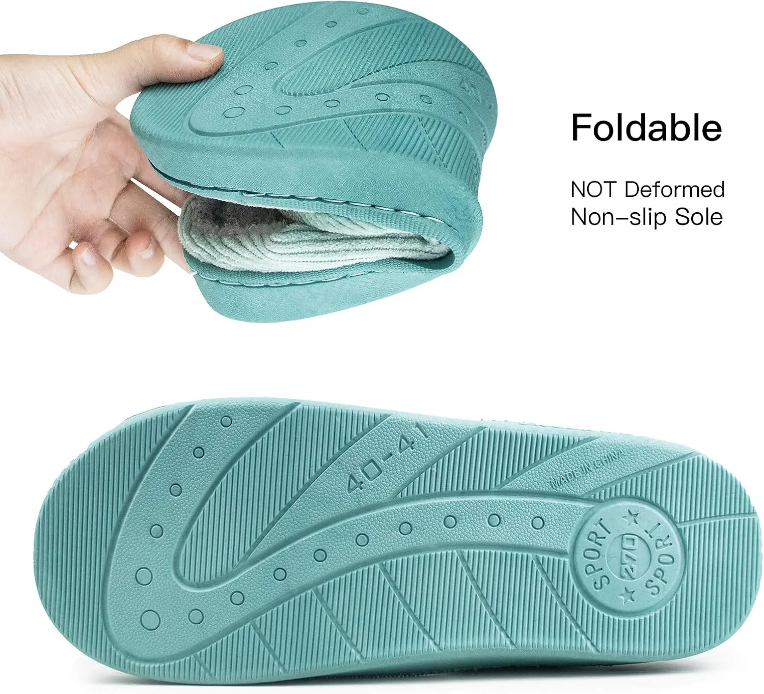 Women Men Plush Soft Slippers Winter Warm Slip On House Shoes Anti-Skid Indoor Outdoor