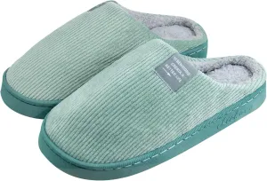 Women Men Plush Soft Slippers Winter Warm Slip On House Shoes Anti-Skid Indoor Outdoor