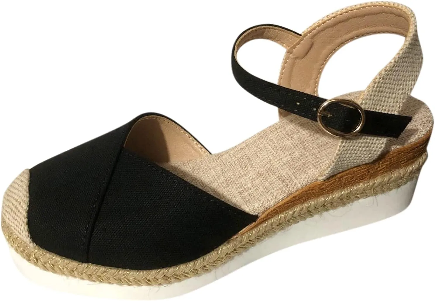 Women's Arch Support Platform Sandals Women's Casual Summer Wedge Heels Shoes Versatile Sandals for Women